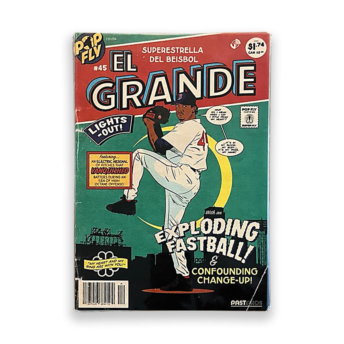 Limited Edition Pedro Martinez "El Grande" Pop Fly Art Print Autographed.
