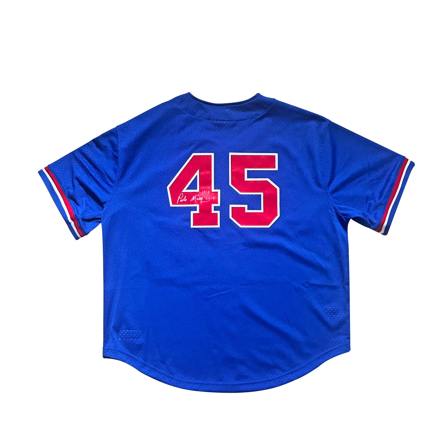 Authentic and Autographed Pedro Martinez Montreal Expos Mitchell & Ness Jersey