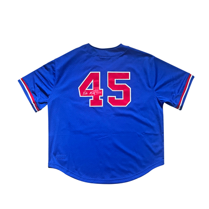 Authentic and Autographed Pedro Martinez Montreal Expos Mitchell & Ness Jersey